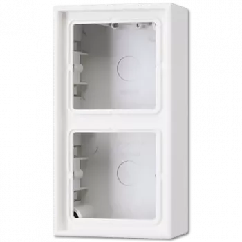 Puszka natynkowa do przełącznika/gniazda JUNG LS 582 A WW — Biały, Duroplast, 81×47×152 mm