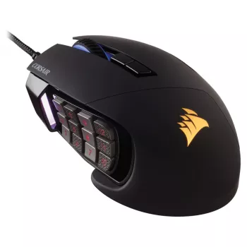 Mysz do gier Corsair Scimitar RGB Elite Optyczna Przewodowa 17 Przycisków 18000 dpi czarna