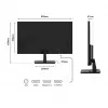 Monitor JAPANNEXT 4K UHD 71,1 cm (28 inch) 3840x2160 pikseli, panel IPS, 5 ms, 60 Hz, AMD FreeSync, HDMI, DisplayPort (JN-I280UHD60F-P)