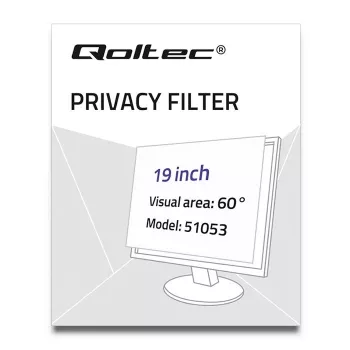 Qoltec 51053 filtr prywatności ekranu 48.3 cm (19) Monitor