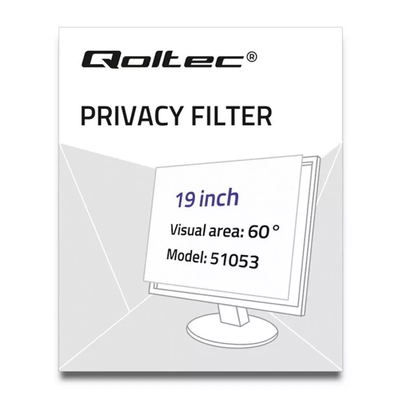 Qoltec 51053 filtr prywatności ekranu 48.3 cm (19) Monitor