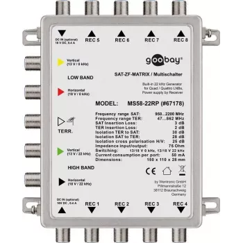 Wentronic 67178 Urządzenie sieciowe Srebrny