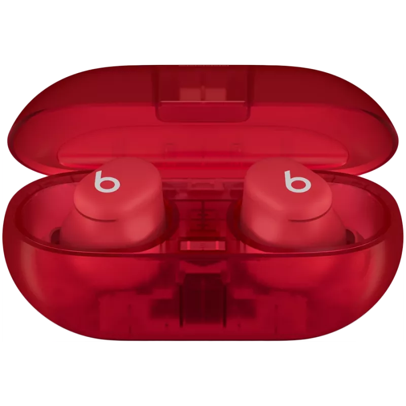 Beats Solo Buds - Bezprzewodowe słuchawki douszne - przezroczysty czerwony, model A3151 A3150 A3152