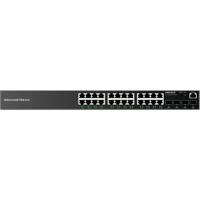 Zarządzalny przełącznik Gigabit Ethernet L2+ Grandstream GWN7803P