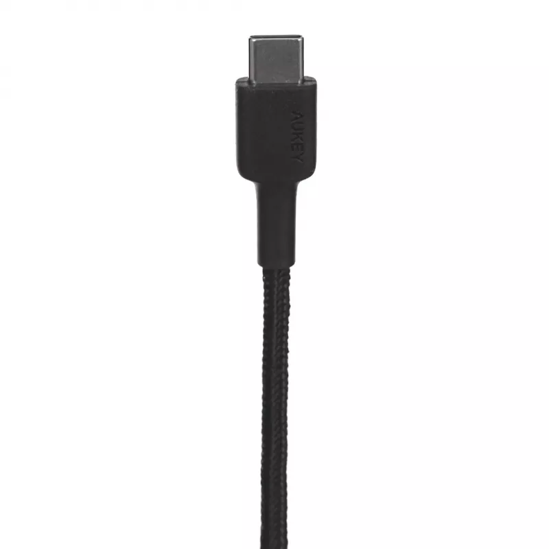 Kabel USB A na USB-C AUKEY CB-CD30 0,9 m — czarny, pleciony, USB PD 3.0, 0,48 Gbit/s