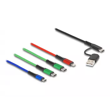 Kabel USB DeLOCK 87035 1.2 m USB 2.0 USB A USB C Micro USB-B Lightning