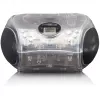Przenośne radio z odtwarzaczem CD Lenco SCD-24TR — FM, moc wyjściowa 4 W, LCD, antena teleskopowa, AC/DC, baterie 6×C