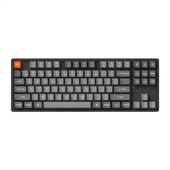 Klawiatura Keychron K8 Max uniwersalna USB RF bezprzewodowa Bluetooth czarna 87 klawiszy RGB LED