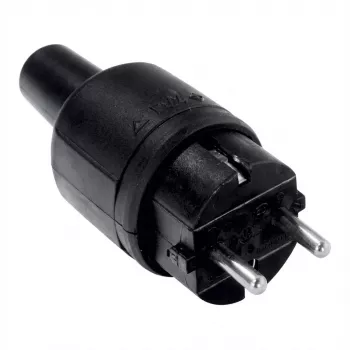 Wtyczka elektryczna Bachmann 913.171 Czarna