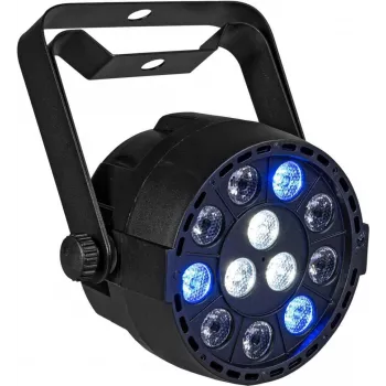 Lampa LED par EUROLITE AKKU Mini PARty RGBW Spot MK2 — zasilana bateryjnie, mieszanie kolorów RGBW