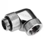 Alphacool Eiszapfen Connector Series - Gewinkelter adapter montażowy do układu chłodzenia cieczą - srebrno-niklowy