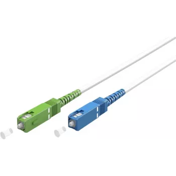 Goobay 59619 kabel światłowodowy 2 m SC/UPC SC/APC FTTH OS2 biały (59619)