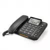 Telefon analogowy Gigaset DL380 z identyfikacją rozmówcy, słuchawka przewodowa, czarny