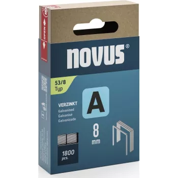 Zszywki NOVUS A Typ 53 8 mm, opakowanie 1800 szt., do zszywaczy o dużej wydajności