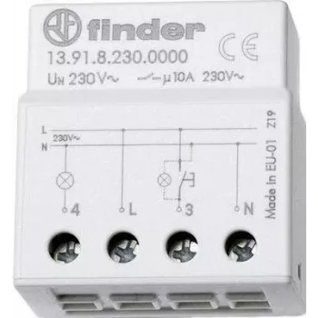 Finder Przełącznik impulsowy natynkowy/podtynkowy 1 szt. 13.91.8.230.0000 1 Styk normalnie otwarty 230 V/AC 10 A 2300 VA (13.91.8.230.0000)