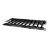 APC NetShelter kabel Management, Horizontal kabel Manager, 1U, Single Side with Cover, Czarny, 482.6 x 44.45 x 165.1 mm