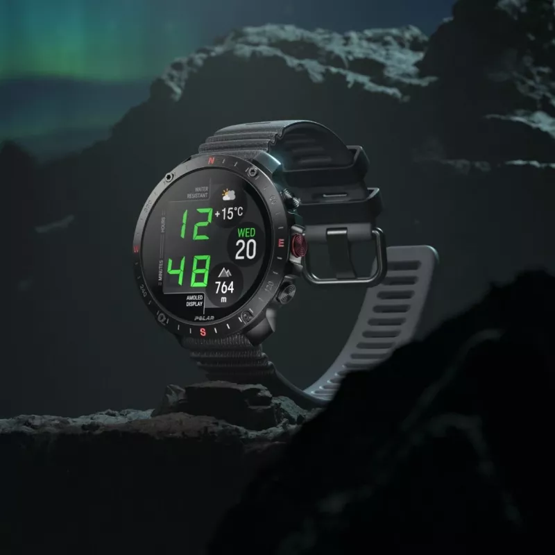 Zegarek Polar Grit X2 Pro 3,53 cm (1.39 inch) AMOLED Cyfrowy 454 x 454 px Dotykowy Czarny GPS (900110283)