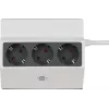 Brennenstuhl 1150070, 3 m, 3 wyjścia AC, do zastosowań wewnętrznych, IP20, antracytowy, biały, 16 A