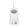 Przedłużacz zasilający FIXED FIXCS65-1.5-WH z 2× USB-C PD 65W i 2× portami USB-A