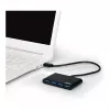 Hub USB Port Designs 900121 USB 3.2 Gen 1 Type-A 5000 Mbit/s Czarny
