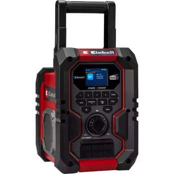 Przenośne radio EINHELL TE-CR 18 Li DAB+ FM Bluetooth USB, zasilane bateriami (kompatybilne z TE-CR 18 Li)