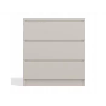 Komoda MALWA M3 od top e shop — 3 szuflady, 700×750×400 mm, płyta wiórowa, wykończenie matowy kaszmir