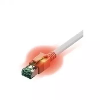 Easylan CS1OWADAD0020 przewód sieciowy RJ45, kabel połączeniowy CAT 6a S/FTP 2 m biały z LED 1 szt.