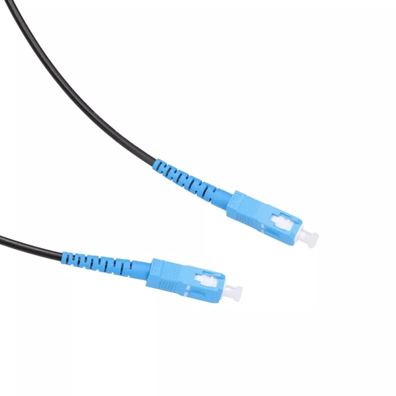 Światłowodowy patchcord Extralink SC/UPC – SC/UPC, jednomodowy G.657.A2, simplex, płaski drop, 15 m