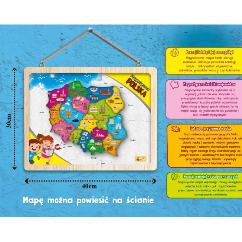 IM A Genius Magnetyczna mapa Polski