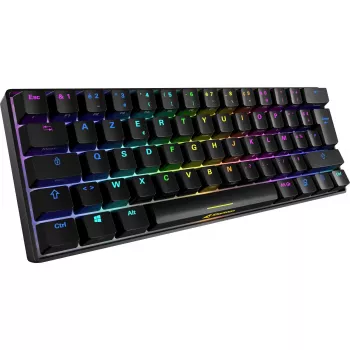 Sharkoon SGK50 S4 Gaming klawiatura USB AZERTY French Czarny 60% RGB LED