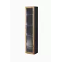 Gablota Cama Meble VIGO 180 wisząca witryna szklana 1800×400×300 mm czarny/dąb wotan