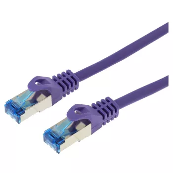 Kabel sieciowy LOGON SSTP Cat5e, RJ-45 do RJ-45, 0,15 m, fioletowy