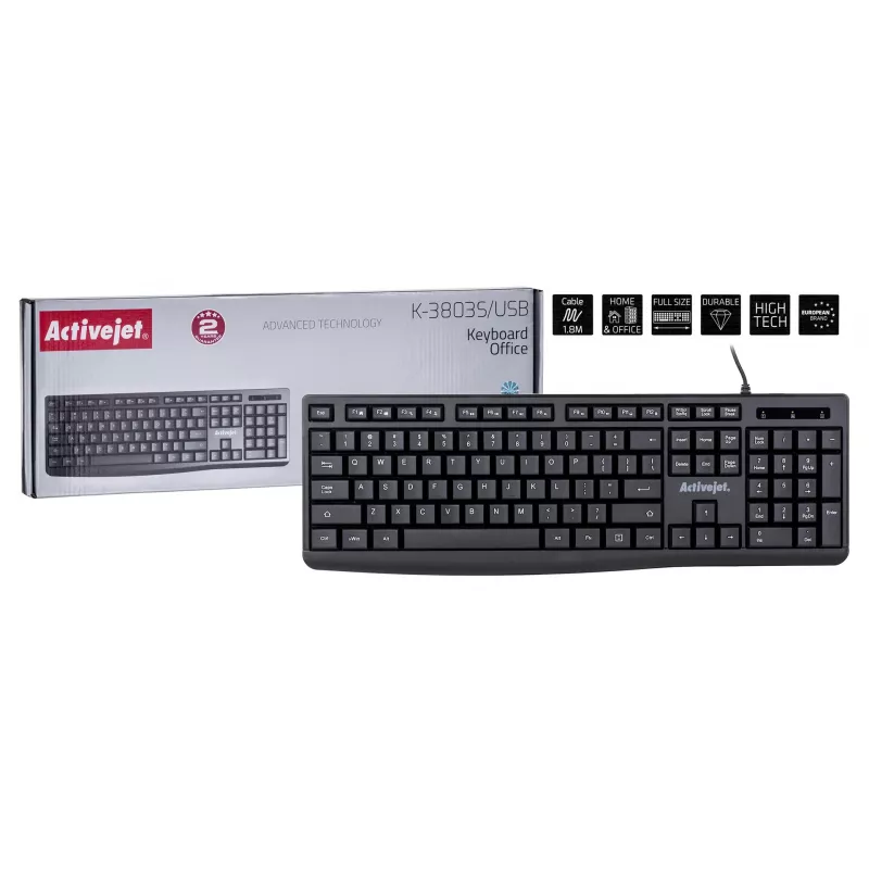 Activejet K-3803S Klawiatura USB