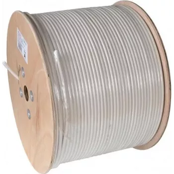 Kabel koncentryczny AXING 500 m Tr. SKB 395-03 Kl.A+ 10 dB Eca 4,6 mm PVC biały 500 (SKB39503)