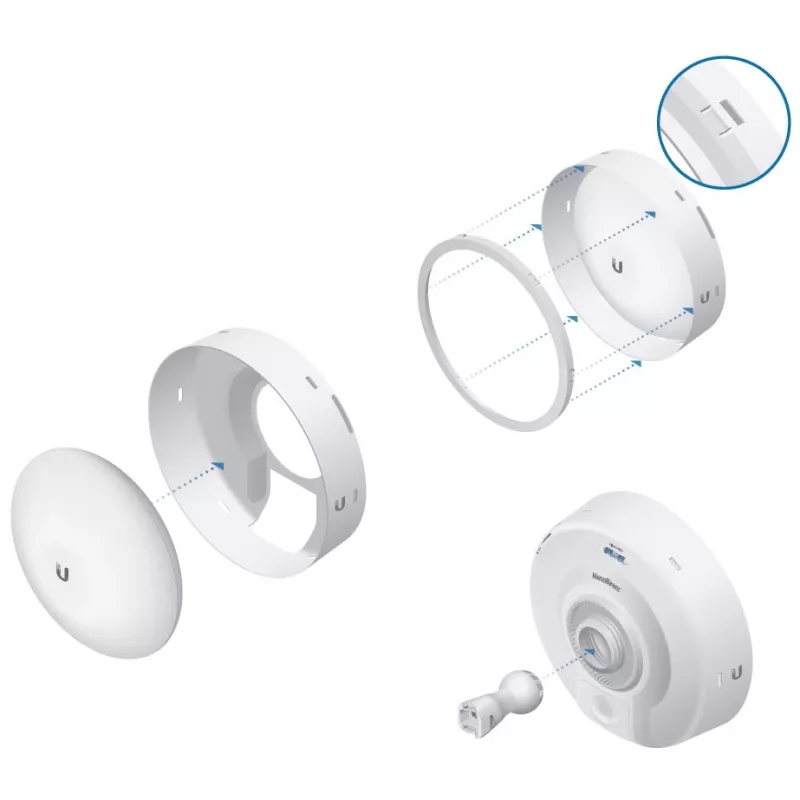 Ubiquiti IsoBeam, osłona izolująca RF do NanoBeam NBE-M5-16 i NBE-5AC-16