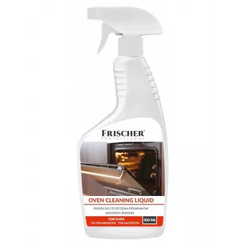 Środek do czyszczenia piekarników FRISCHER FR00003_500 — płyn czyszczący, butelka z rozpylaczem 500 ml do czarnych okuć