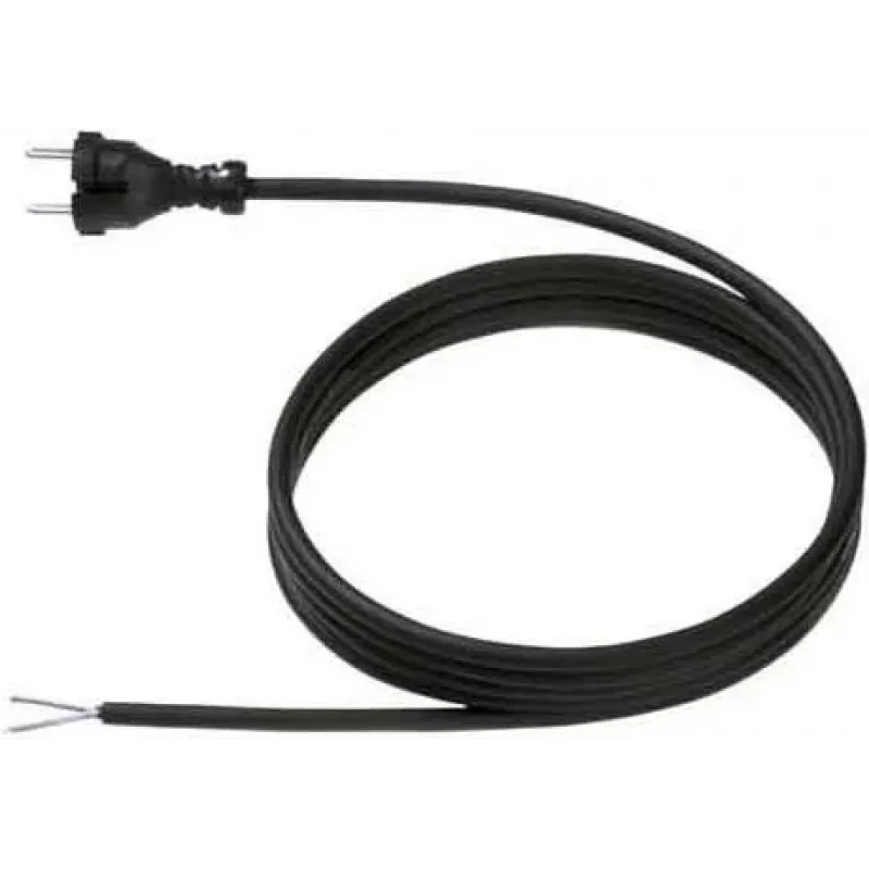Kabel zasilający BACHMANN contour 5m czarny 248.176 H07RN-F 2x1,5 wtyk typ 24G, luzem 248.176 (248.176)