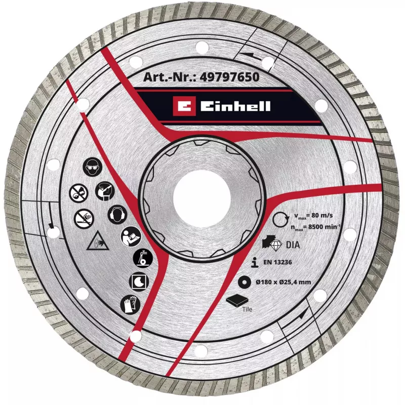 KWB Turbo diamentowa tarcza tnąca Ø 180 x 25,4 x 2,6 mm