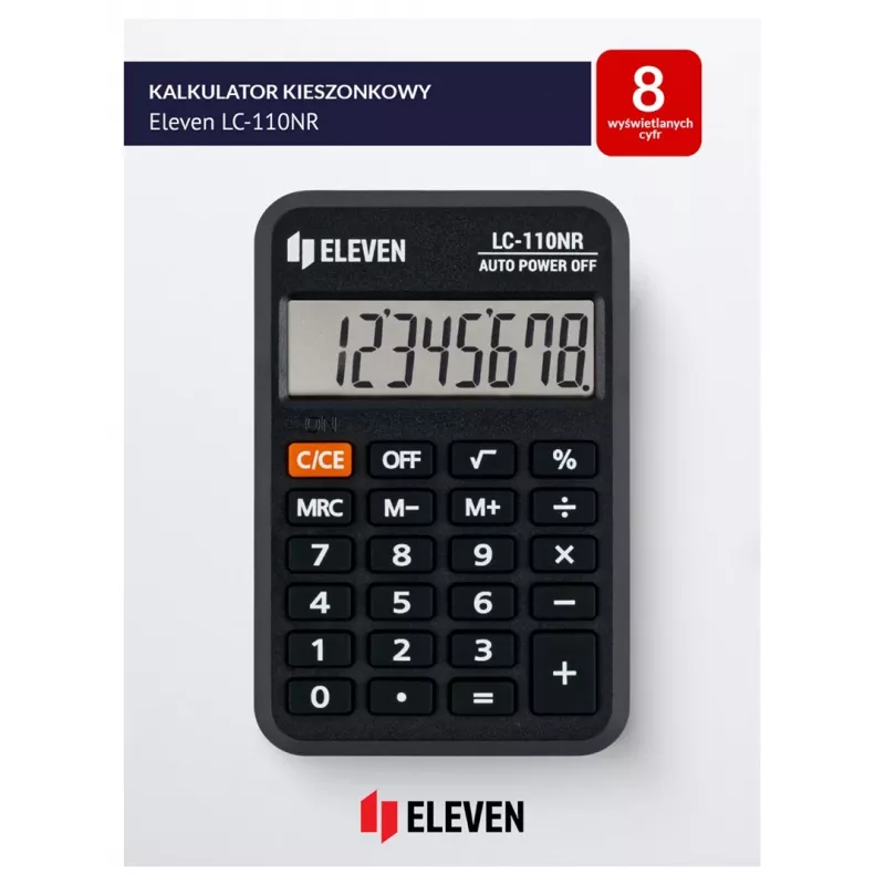 Kalkulator kieszonkowy Eleven LC-110NR (EU)