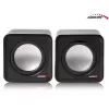 2-drożny głośnik PC Audiocore AC870 B — 3 W RMS, przewodowe zasilanie USB, wejście 3,5 mm, kanały 2.0