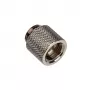 Bitspower Adapter G1/4 cal AG do G1/4 cal IG - 15mm, czarny Glossy
