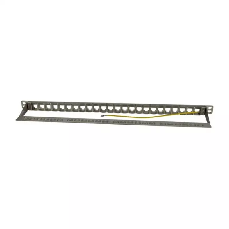 Keystone, nośnik modułów, 48,30 cm (19) panel krosowy na 24 moduły TP, 0,5U, jasnoszary (S216333)