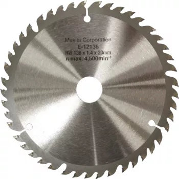 Tarcza do cięcia tarczowego EFFICUT E-12136, Ø 136mm, 45Z (otwór 20mm, do pilarek akumulatorowych)