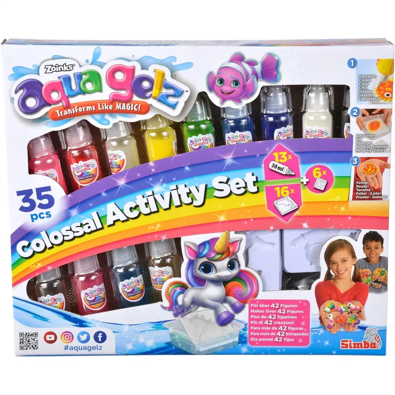 Wodny żel do kreatywnej zabawy SIMBA Crafts Simba Aqua Gelz Colossal Set 106322566