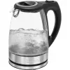 Czajnik elektryczny CLATRONIC WKS 3744 G — 1,7 L, 2200 W, stal nierdzewna/tworzywo sztuczne, wskaźnik poziomu wody