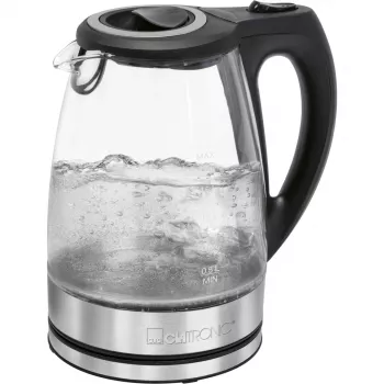 Czajnik elektryczny CLATRONIC WKS 3744 G — 1,7 L, 2200 W, stal nierdzewna/tworzywo sztuczne, wskaźnik poziomu wody