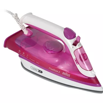 Braun FreeStyle 3 FI 3124 Żelazko parowe i suche Stopa ceramiczna 2400 W Fioletowy