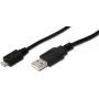 Kabel USB Digitus 1.8m USB 2.0 USB A Micro-USB A Czarny