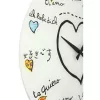 NeXtime zegar 8030 Loving You, Ø43 cm, ścienny, biały/wielokolorowy