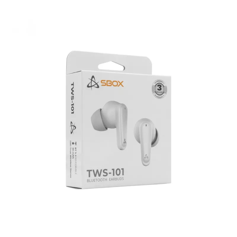 Słuchawki SBOX EB-TWS101 biały